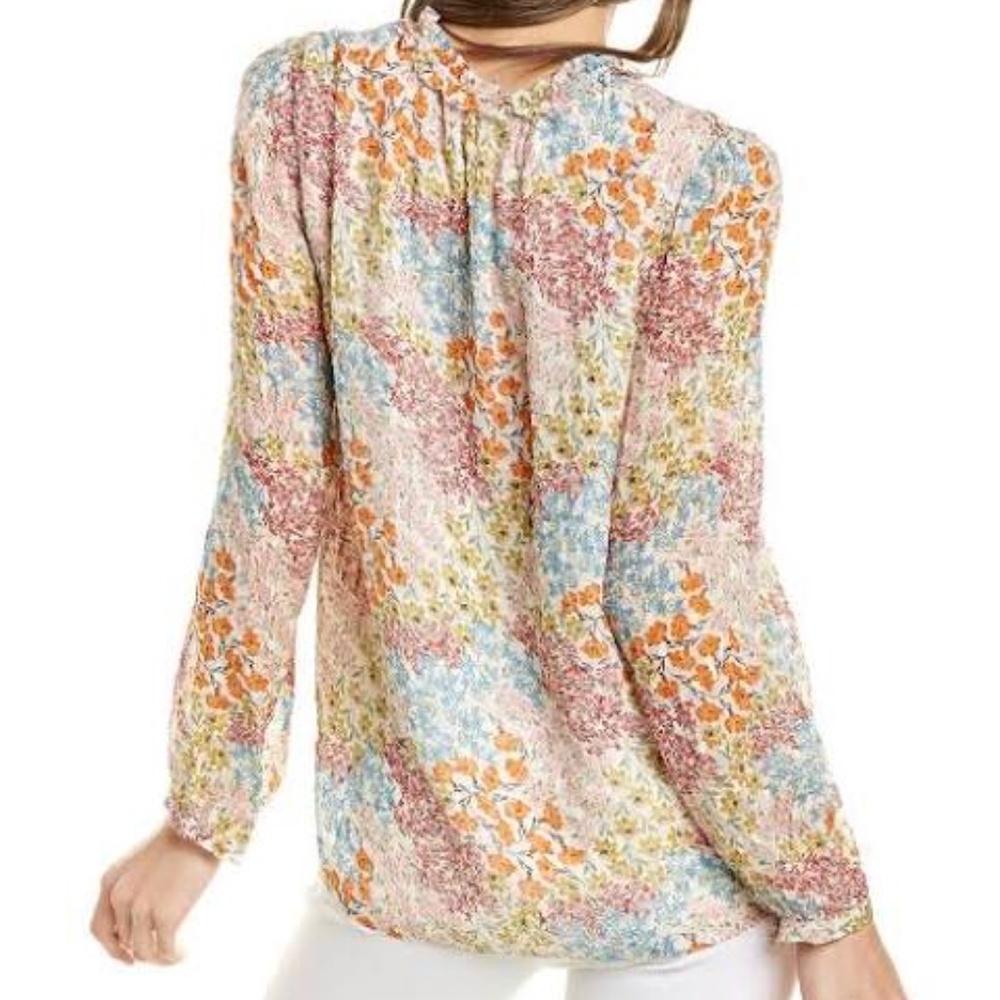 Rebecca Taylor Ava Floral Silk Top - Picture 2 of 13